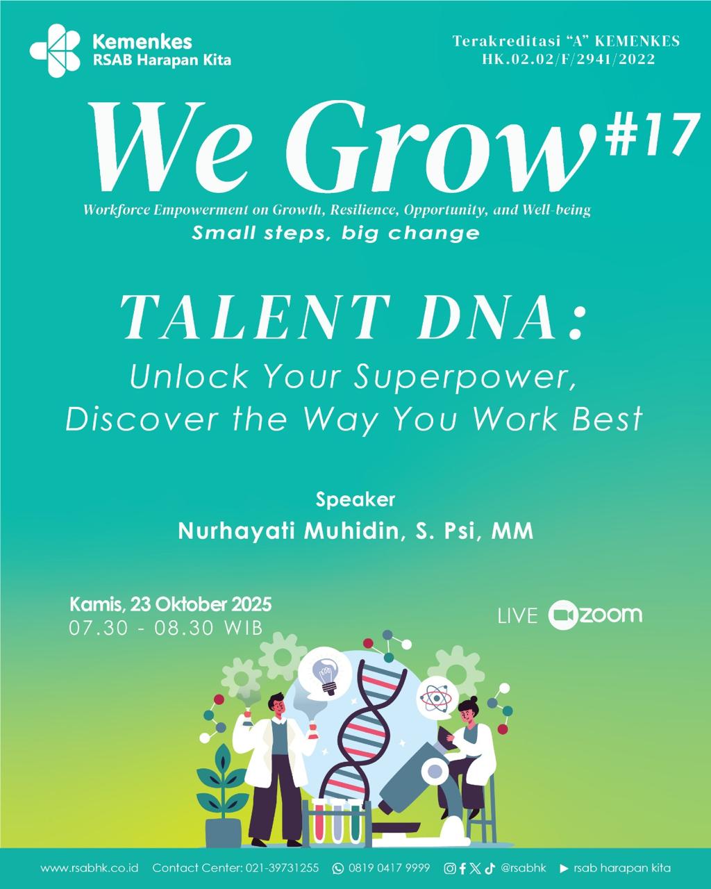 We Grow Batch #17 – Talent DNA : Unlock Your Superpower, Discover the Way You Work Best