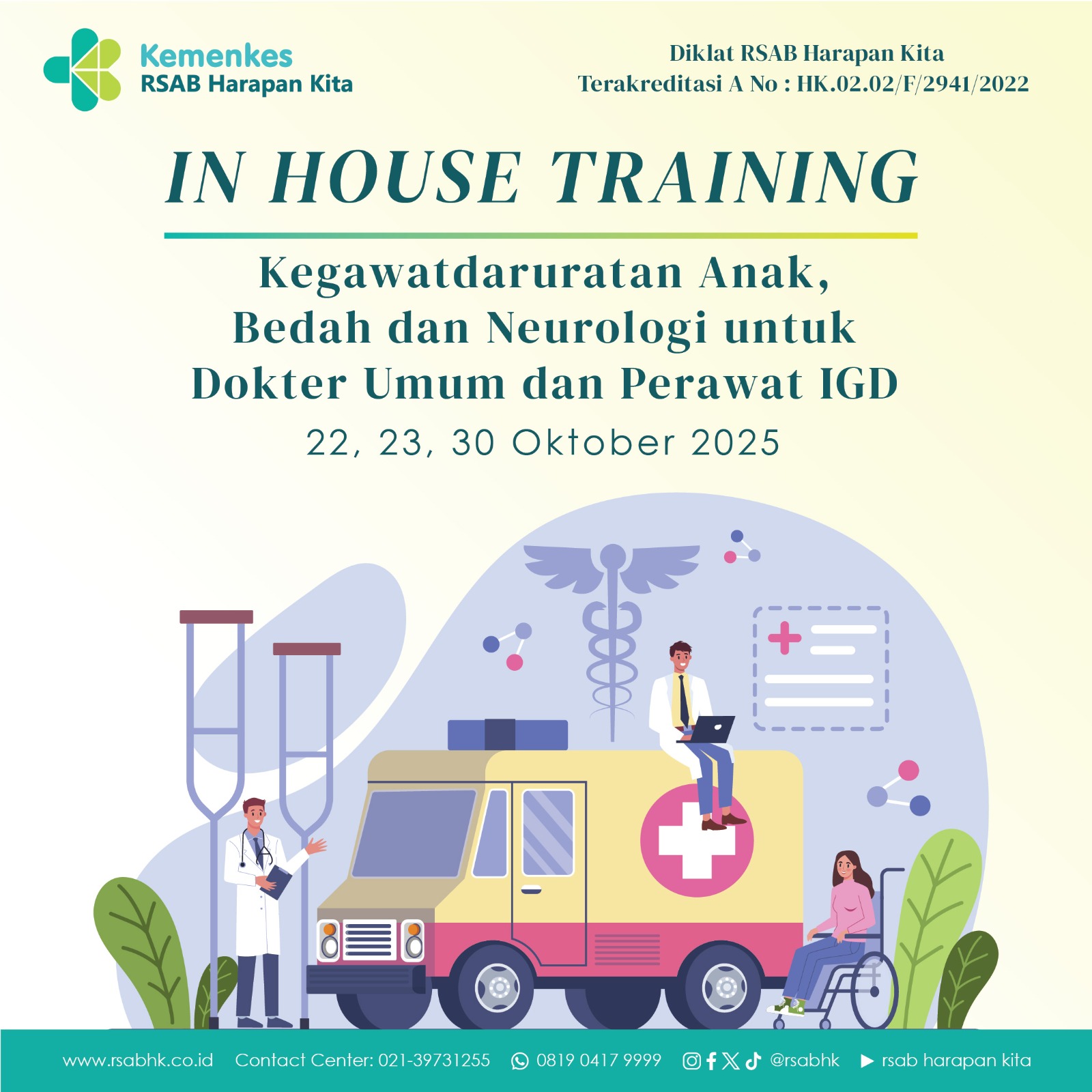 Terlindungi: Inhouse Training Kegawatdaruratan Anak, Bedah dan Neurologi untuk Dokter Umum dan Perawat IGD