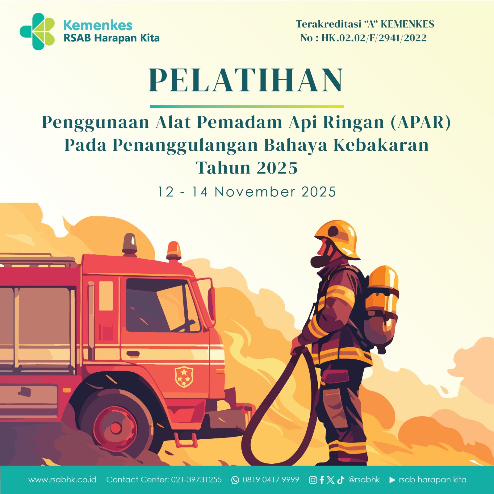 Pelatihan Penggunaan Alat Pemadam Api Ringan (APAR) Pada Penanggulangan Bahaya Kebakaran Tahun 2025 Batch II