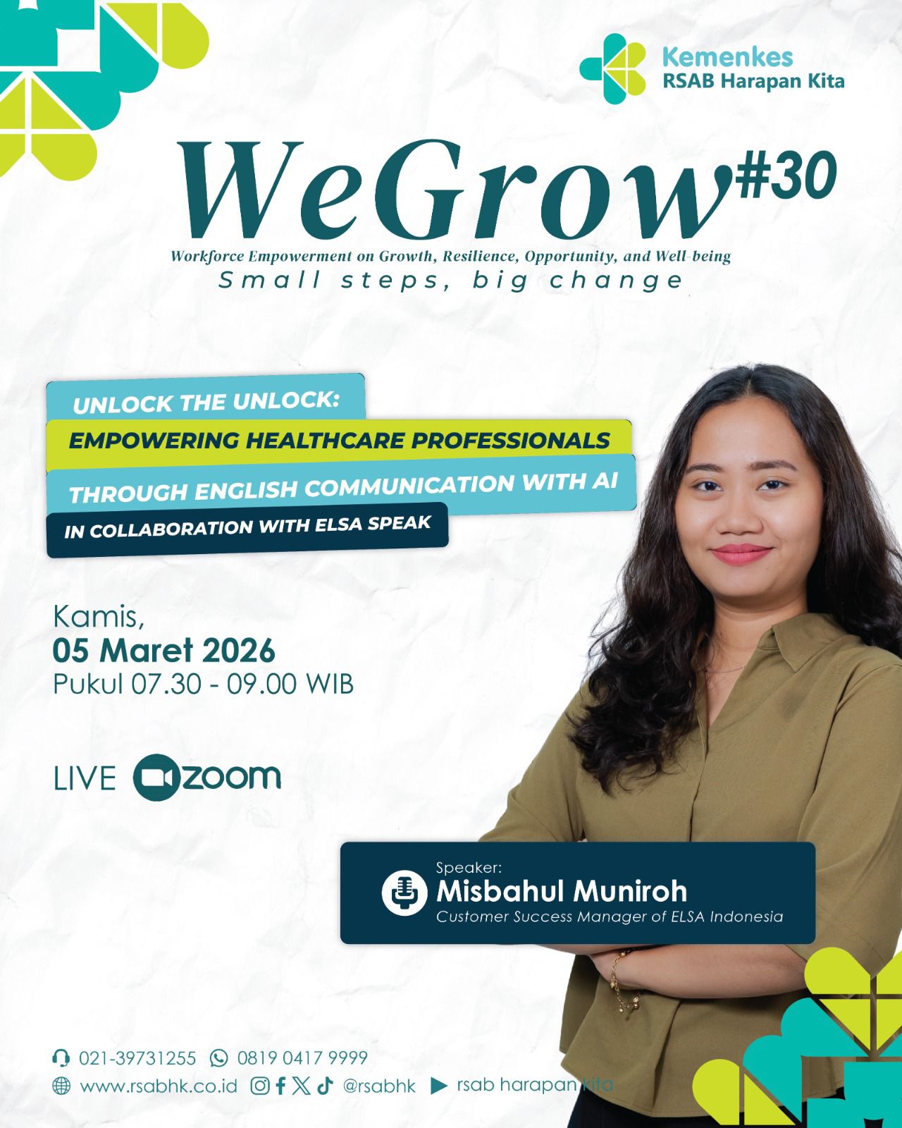 WE GROW #30 Unlock the Unlock: Empowering Healthcare Professionals through English Communication with AI