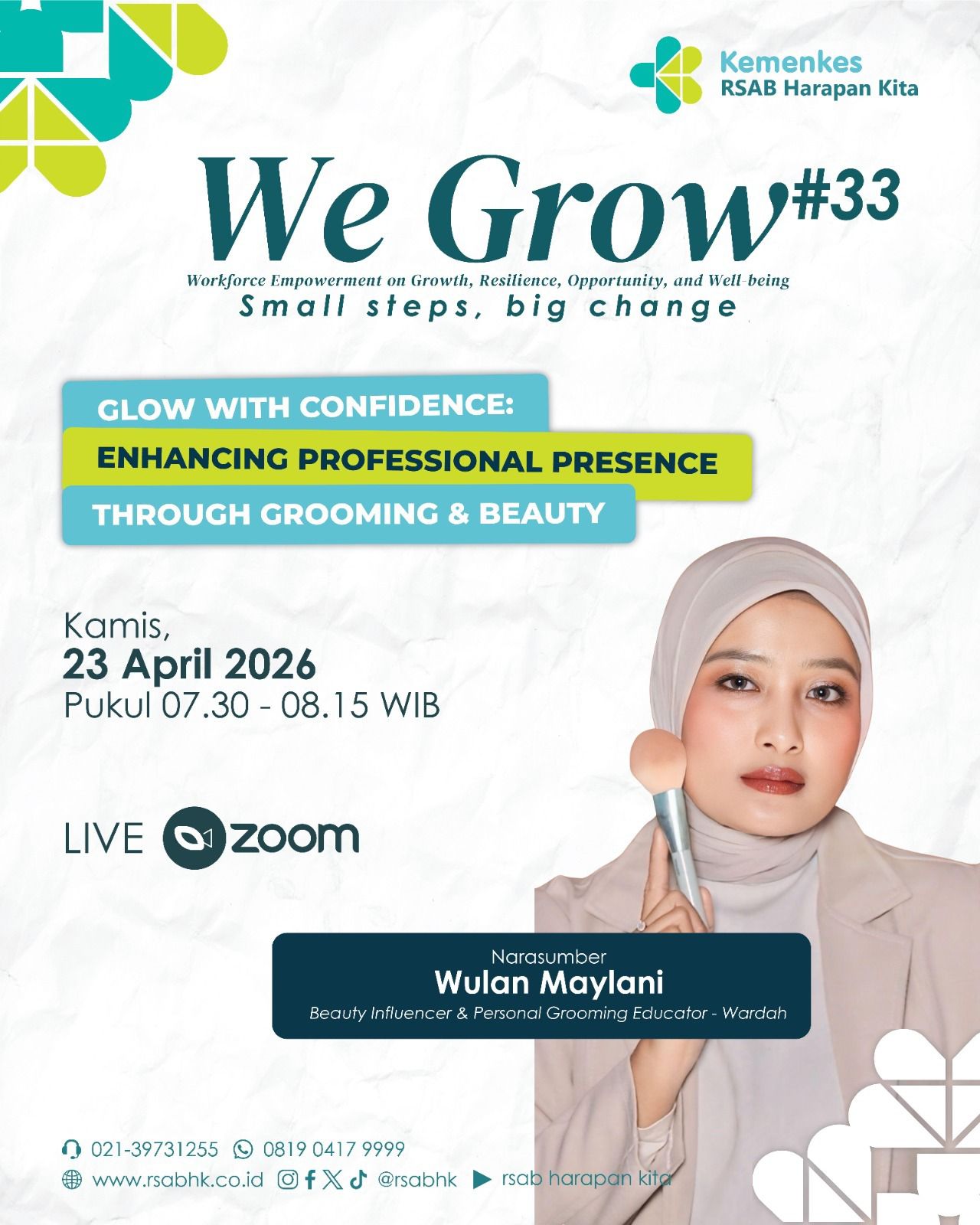 WE GROW #33 Glow with Confidence: Enhancing Professional Presence through Grooming & Beauty